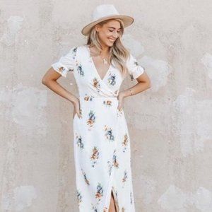 MADEWELL LIKE NEW Ruffle Sleeve Floral Maxi Dress in Classic Corsage 4